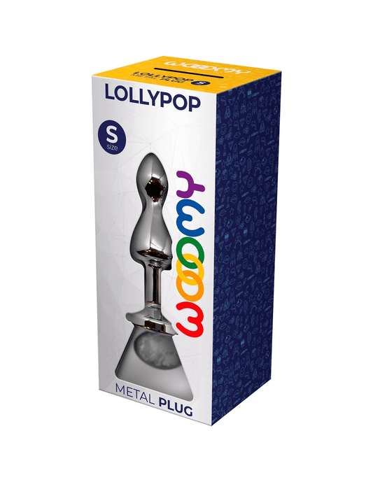 WOOOMY Lollypop Double Ball Metal Plug White S - Take A Peek