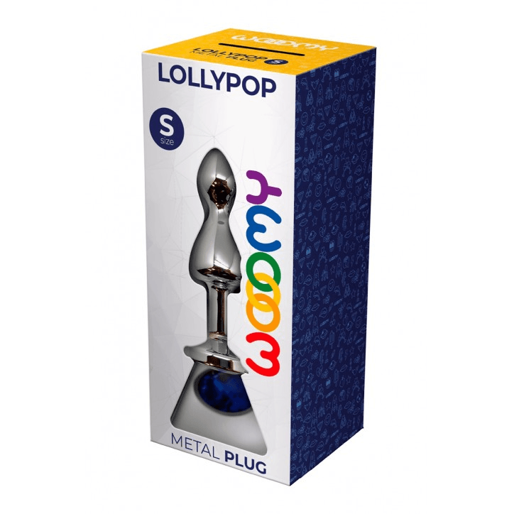 WOOOMY Lollypop Double Ball Metal Plug Blue S - Take A Peek