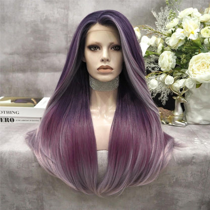 Grape Purple Fade Long Wig - Take A Peek