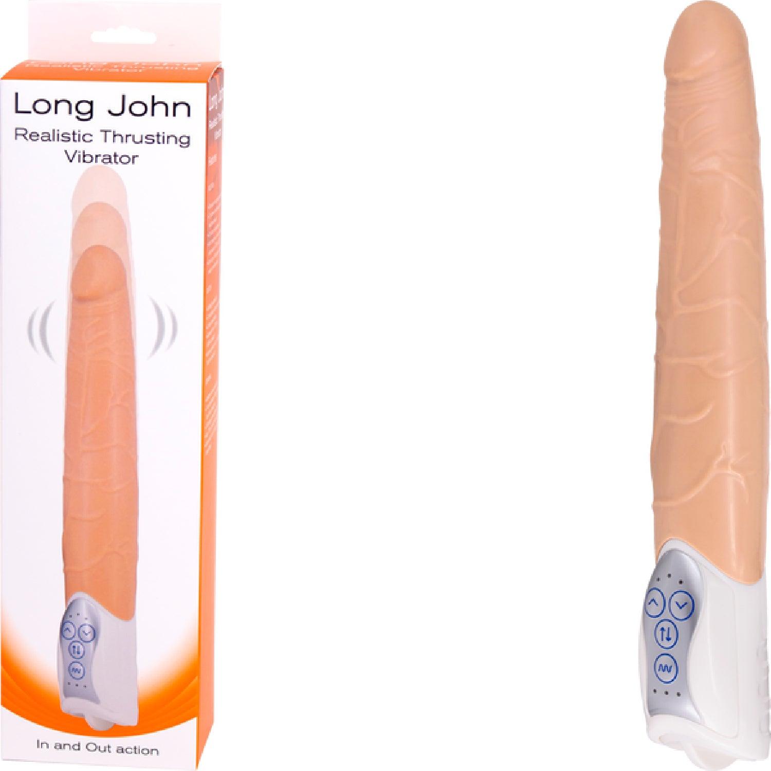 Long John Realistic Thrusting Vibrator - Take A Peek