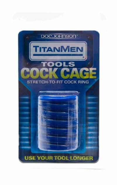 TitanMen Tools - Cock Cage Blue - Take A Peek