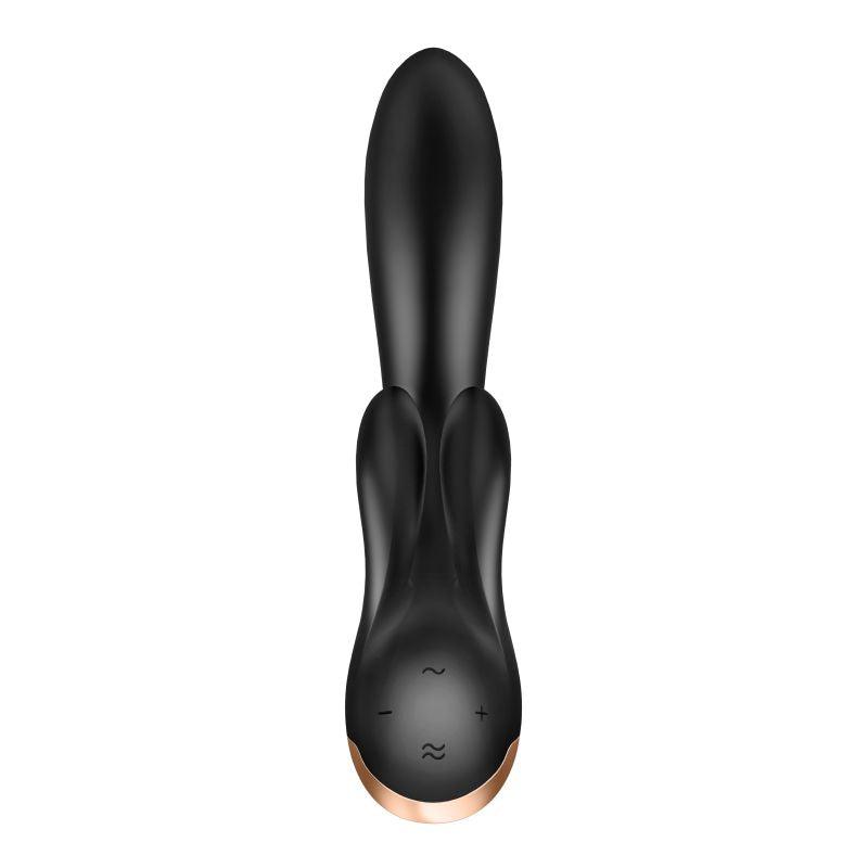 Satisfyer Double Flex App Rabbit Vibrator Black - Take A Peek