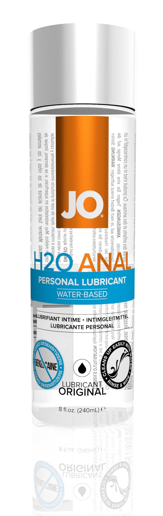 JO Anal H2O 8 Oz / 240 ml - Take A Peek