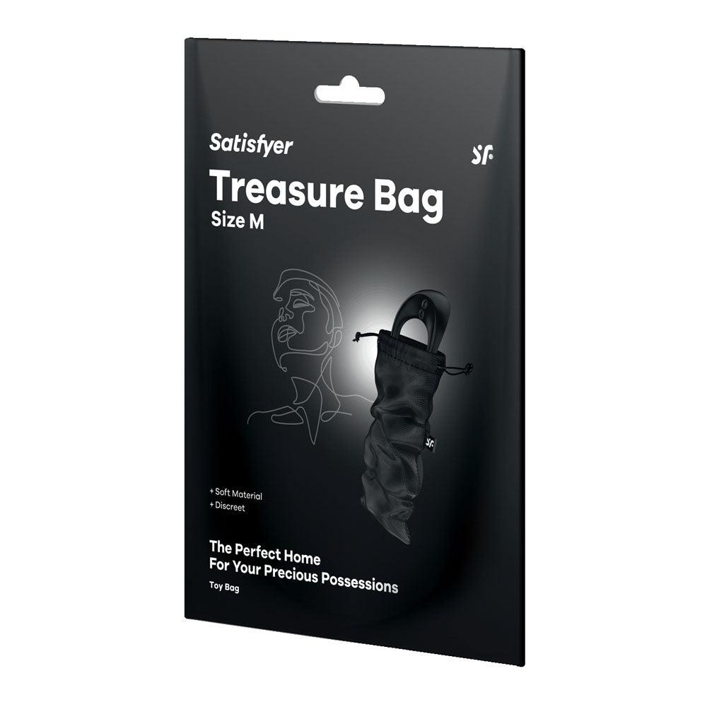 Satisfyer Treasure Bag Medium - Black - Take A Peek