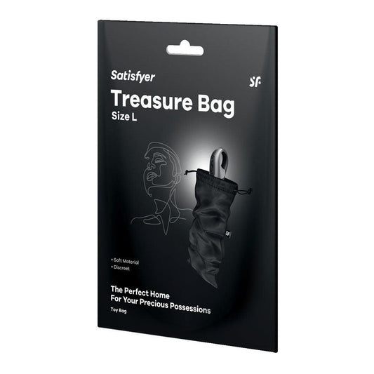 Satisfyer Treasure Bag Large - Black - Take A Peek