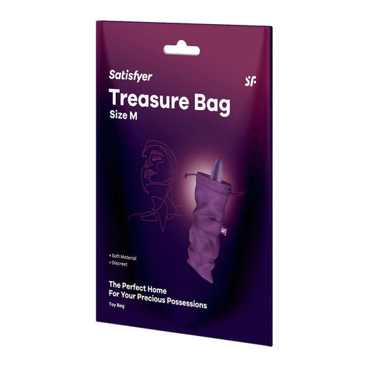 Satisfyer Treasure Bag Medium - Violet - Take A Peek