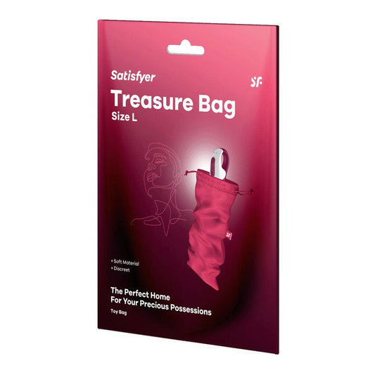 Satisfyer Treasure Bag Large - Pink - Take A Peek