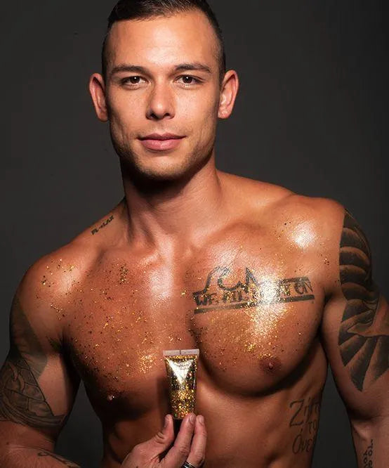 Trophy Boy GOLD Muscle Dust Body Glitter - Take A Peek
