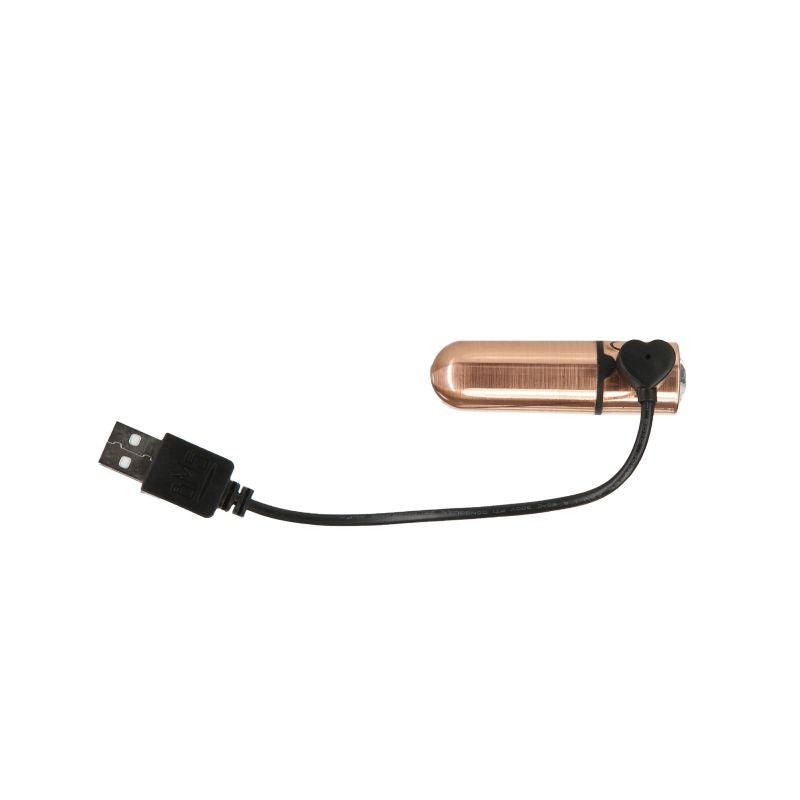 Power Bullet First Class Rechargeable Bulllet w Crystal Rose Gold - Take A Peek