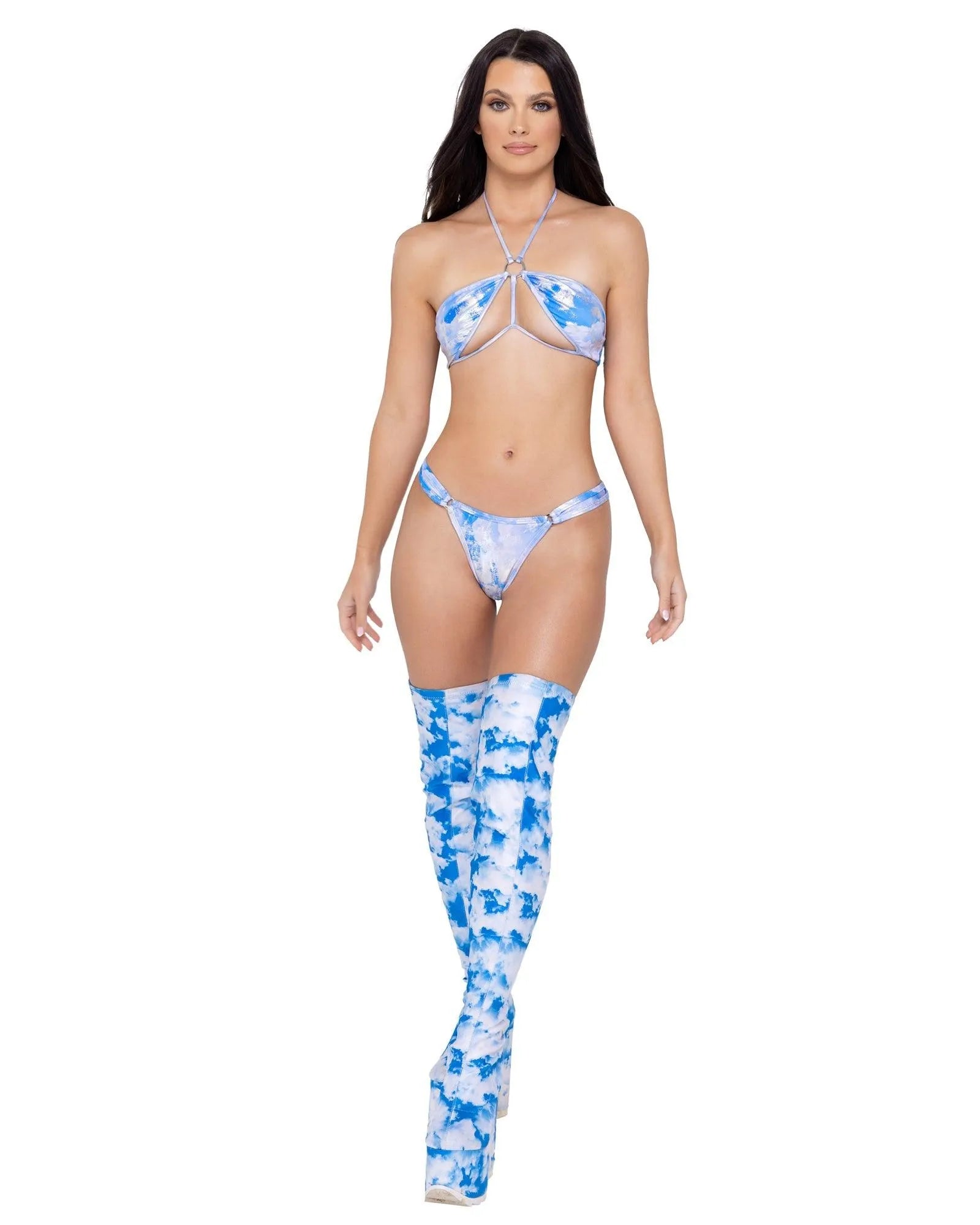 6299 - Cloud Print Thong Back - Take A Peek