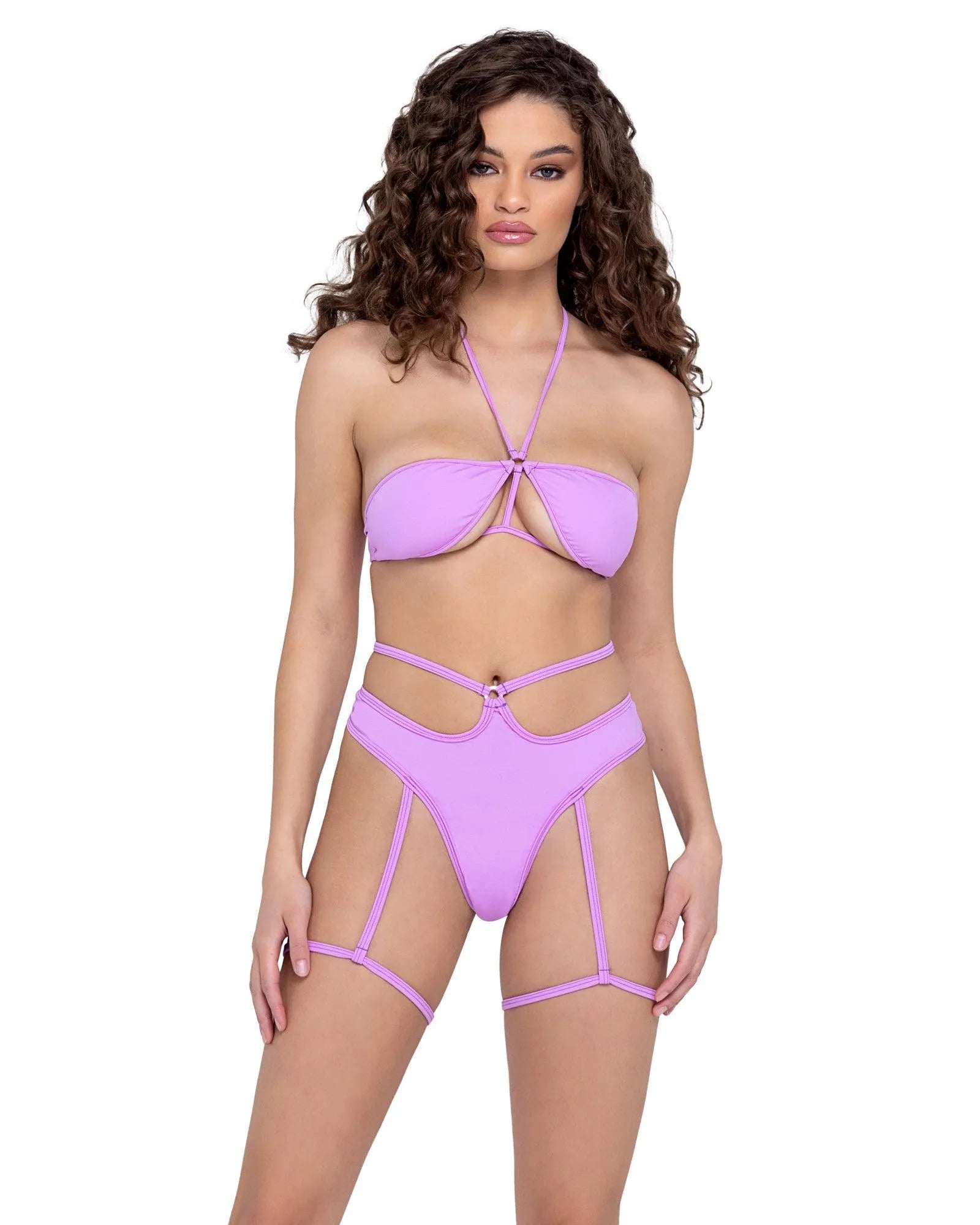 6323 - Shorts with Attached Leg-Straps - Take A Peek
