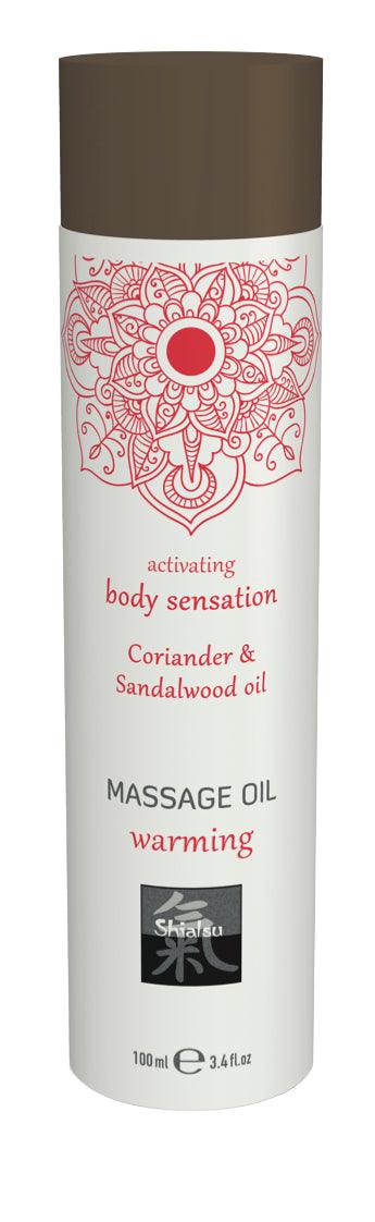 Shiatsu Massage Oil Warming Coriander And Sandalwood Oil 100ml - Take A Peek