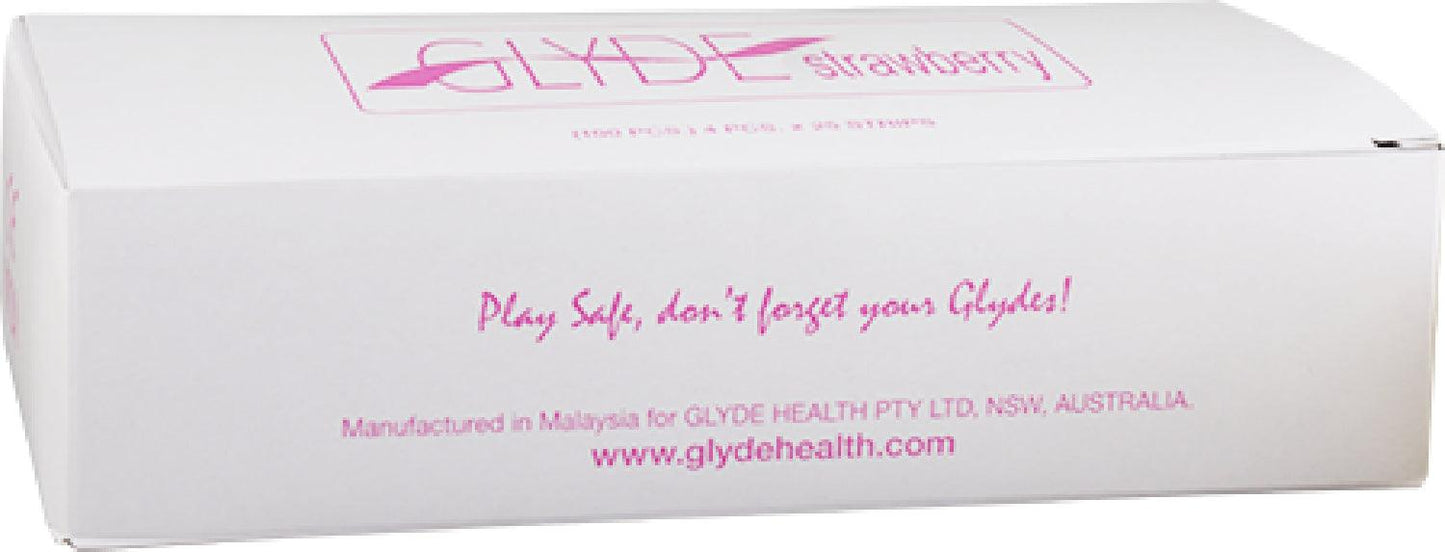 Glyde Condom - Strawberry/Pink 53mm Bulk 100&#039;s - Take A Peek