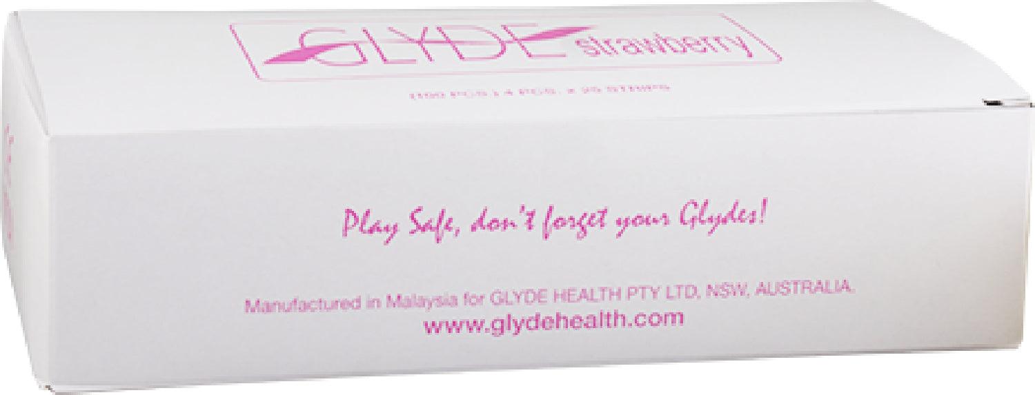 Glyde Condom - Strawberry/Pink 53mm Bulk 100&#039;s - Take A Peek