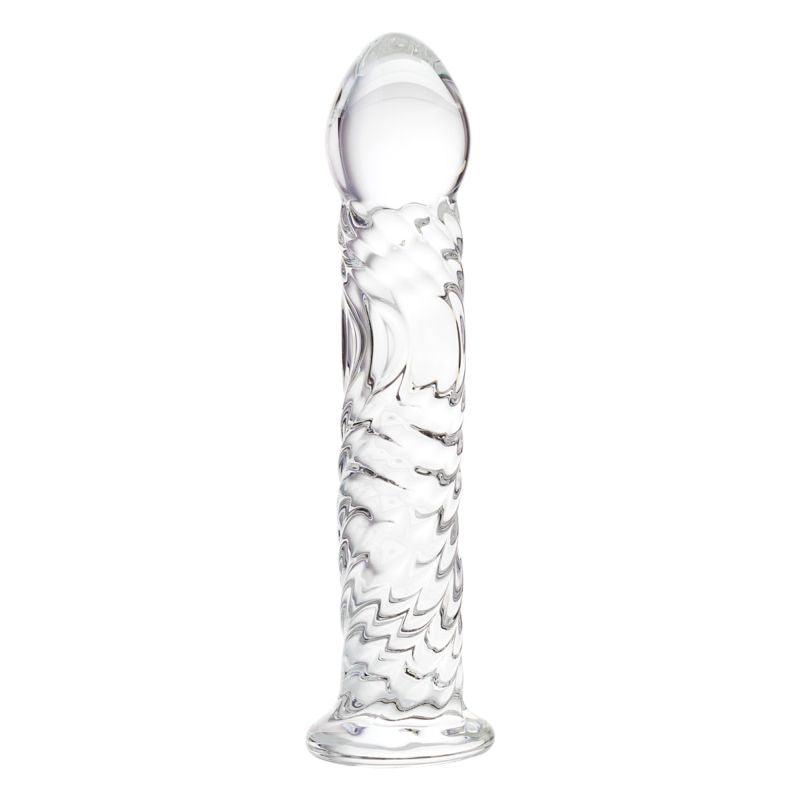 Sexus Glass Dildo Clear 16cm - Take A Peek