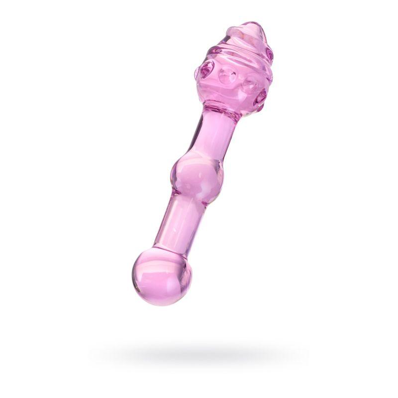 Sexus Glass Dildo Pink 17cm - Take A Peek