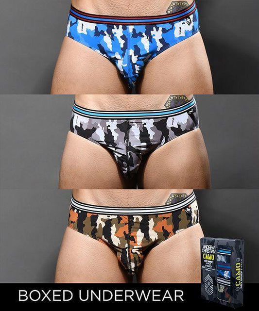 Camo Boy Brief 3-Pack w/ ALMOST NAKED® - Take A Peek
