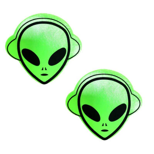 Neon Green Blacklight Alien Pasties - Take A Peek