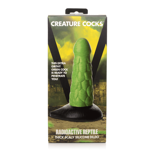 Creature Cocks Radioactive Reptile Thick Scaly Silicone Dildo - Take A Peek