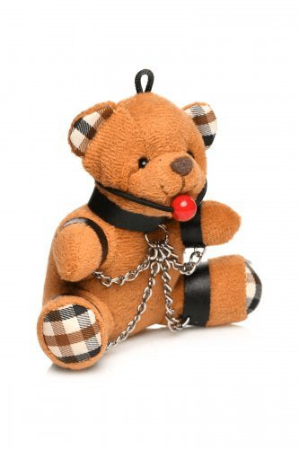 Master Series Gagged Teddy Bear Keychain - Take A Peek
