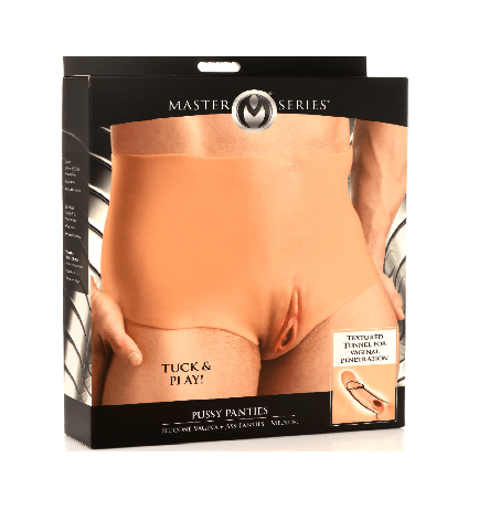 Master Series Pussy Panties Silicone Vagina + Ass Panties - Large - Take A Peek