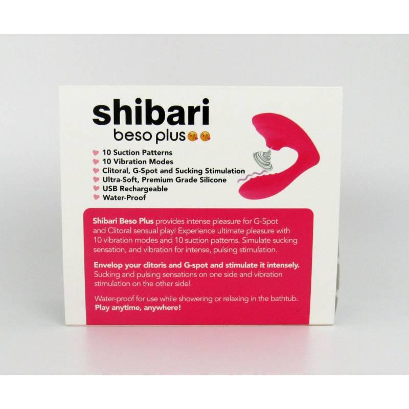 Shibari Beso Plus G-Spot and Clitoral Vibrator Pink - Take A Peek