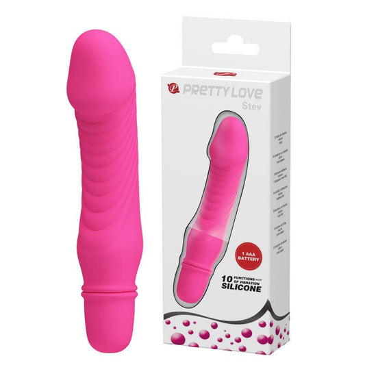 Dolphin Vibrator Hot Pink "Stev" 133mm - Take A Peek