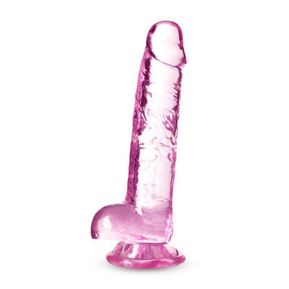Naturally Yours 7" Crystaline Dildo Rose - Take A Peek