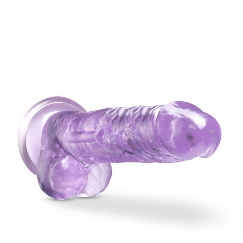 Naturally Yours 7" Crystaline Dildo Amethyst - Take A Peek