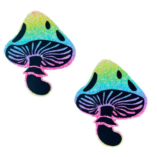 Rainbow Blacklight Glitter Toadstool Pasties - Take A Peek