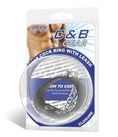 Snap Cock Ring With Leash - Take A Peek