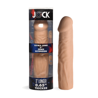 JOCK Extra Long 3" Penis Extension Sleeve - Light - Take A Peek