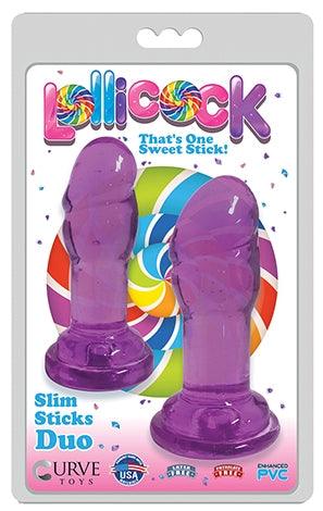 Lollicock Slim Stick Duo Grape Ice - Take A Peek