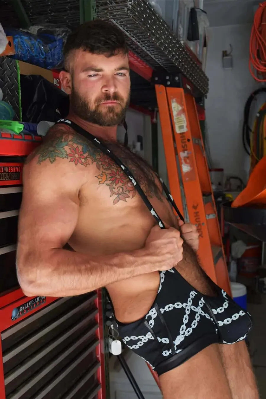 DIRTY BOY SINGLET- CHAINS - Take A Peek