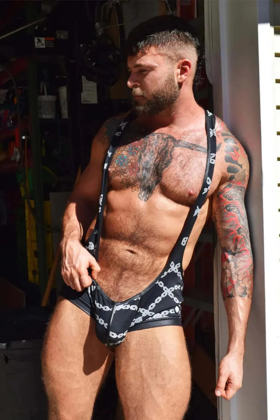 DIRTY BOY SINGLET- CHAINS - Take A Peek