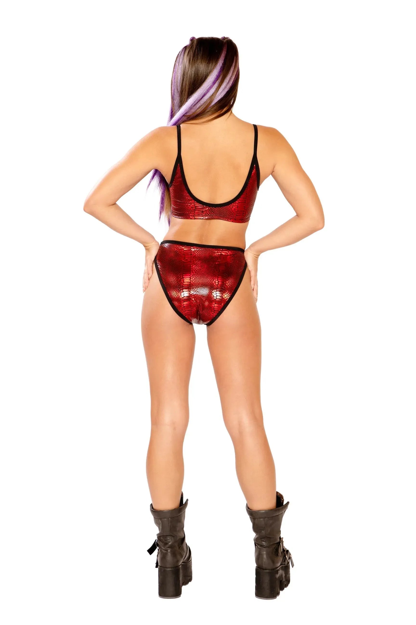 FF264 - METALLIC HIGH-WAIST BOTTOM - Take A Peek