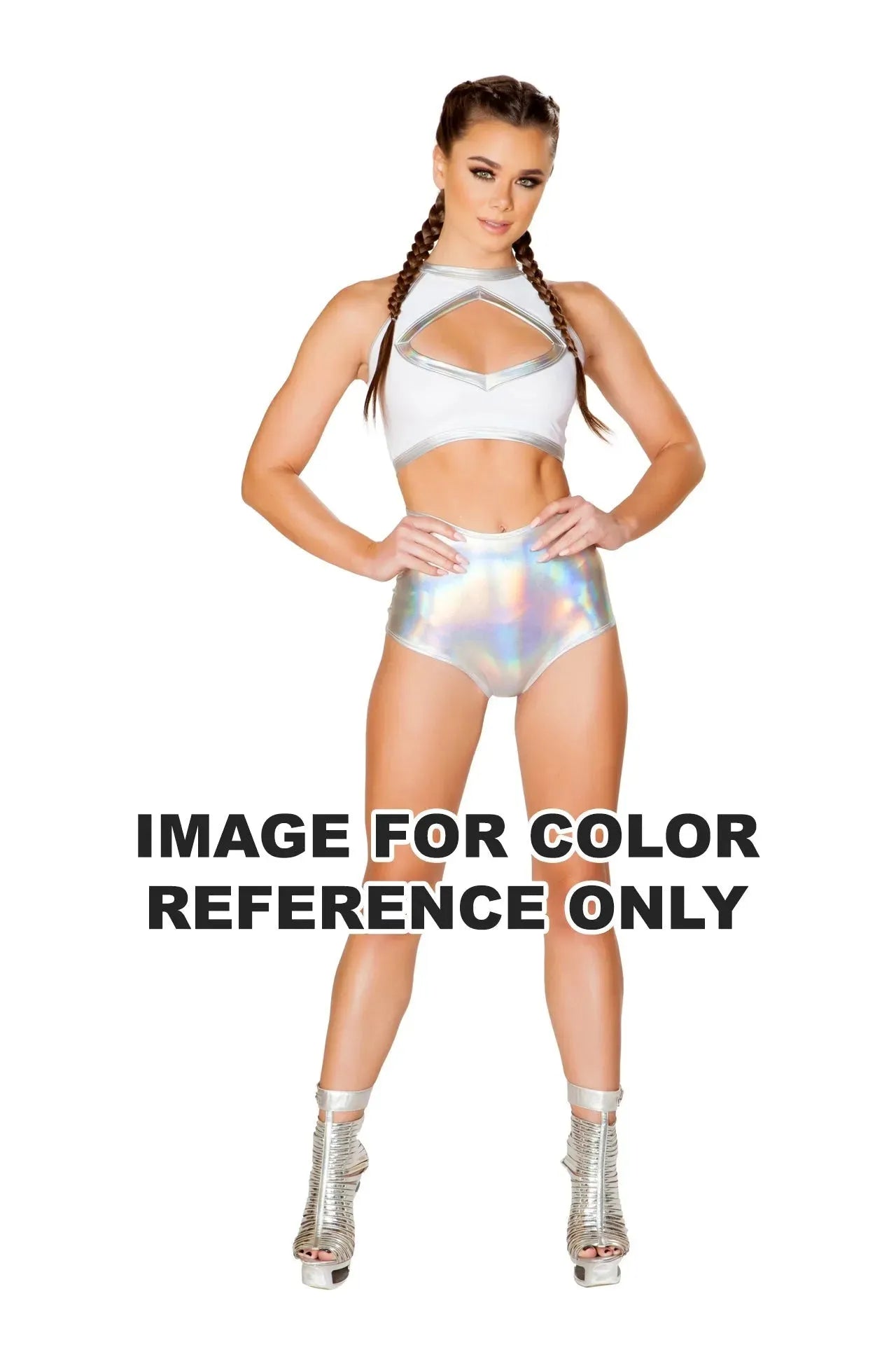 FF264 - METALLIC HIGH-WAIST BOTTOM - Take A Peek