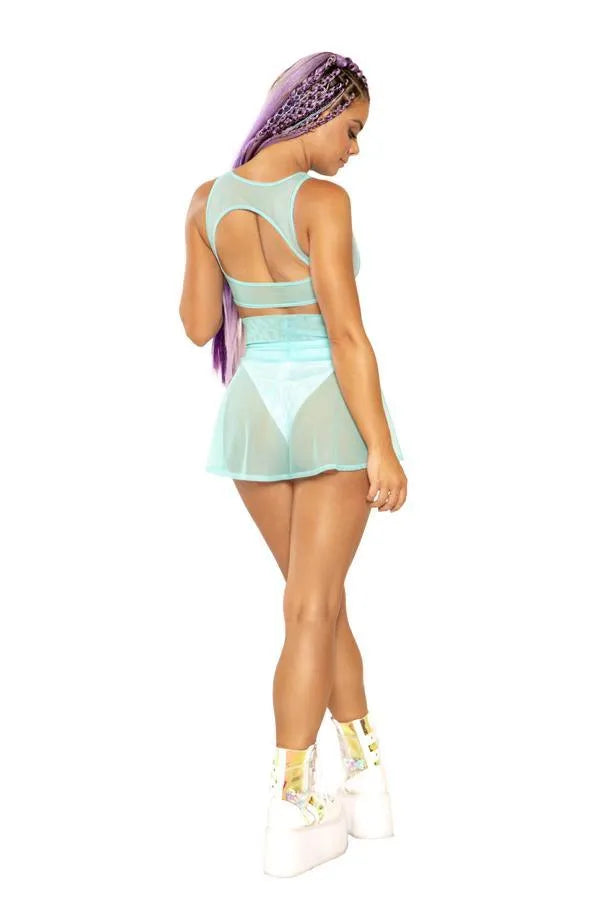FF336 - Mesh Skater Skirt - Take A Peek