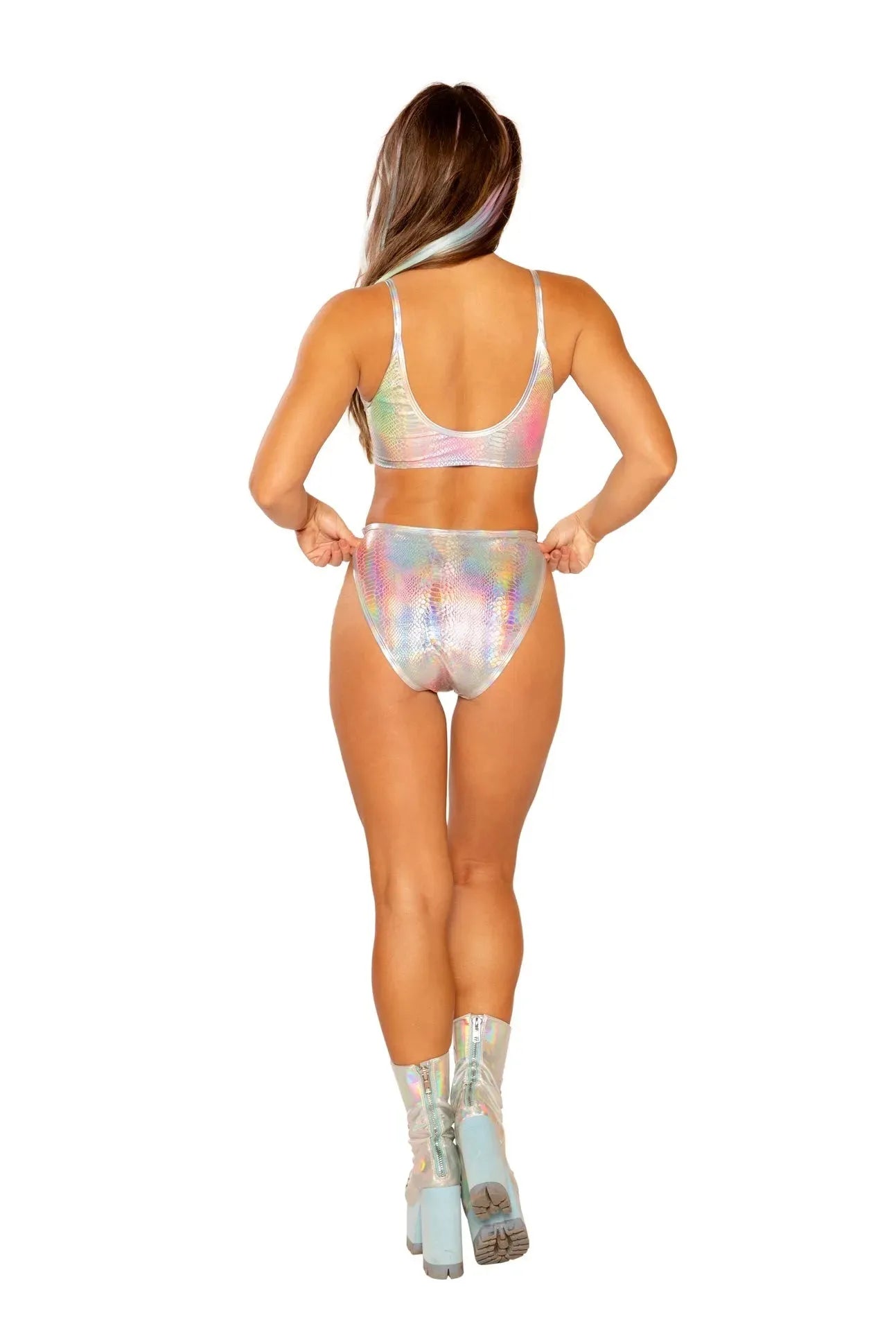 FF264 - Metallic High-Waist Bottom - Take A Peek