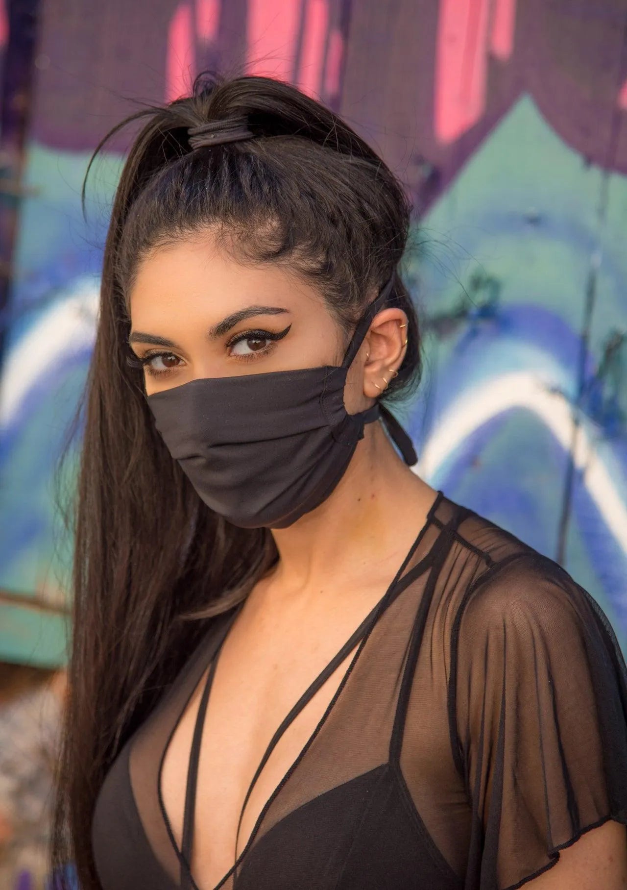 FF551 - Heavy Performance Stretch Pleated Mask - Take A Peek