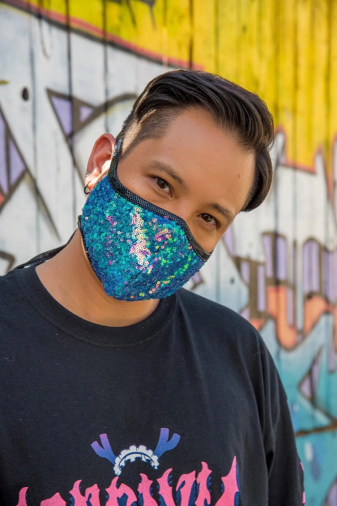 FF556 - Sequin Tailored Mask - Take A Peek