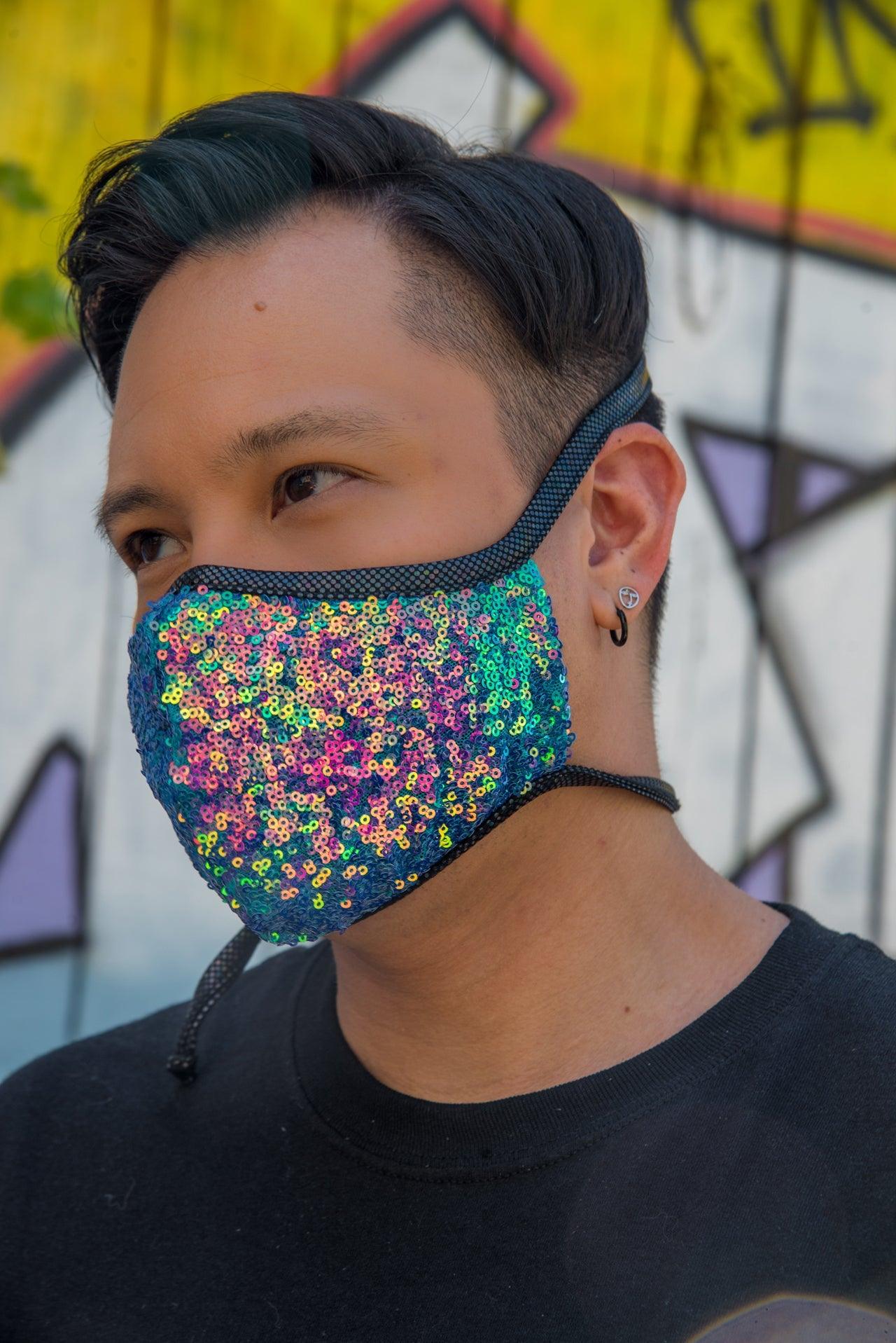 FF556 - Sequin Tailored Mask - Take A Peek