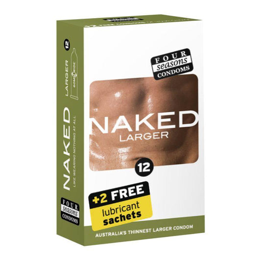 Four Seasons Naked Larger Condom 12 Pc - Take A Peek