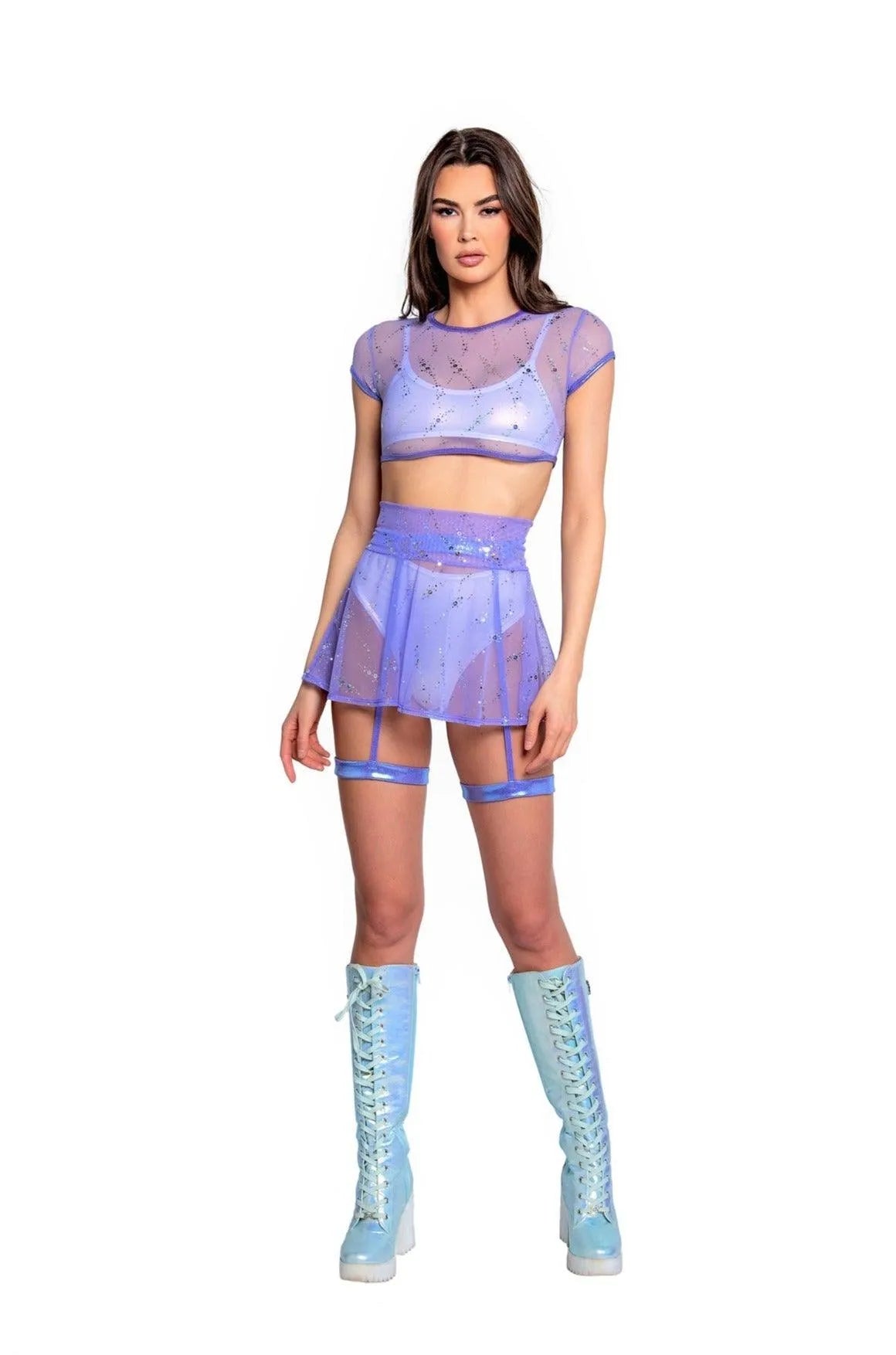 FR128 - Astro Sequin Cap Sleeve Top - Take A Peek
