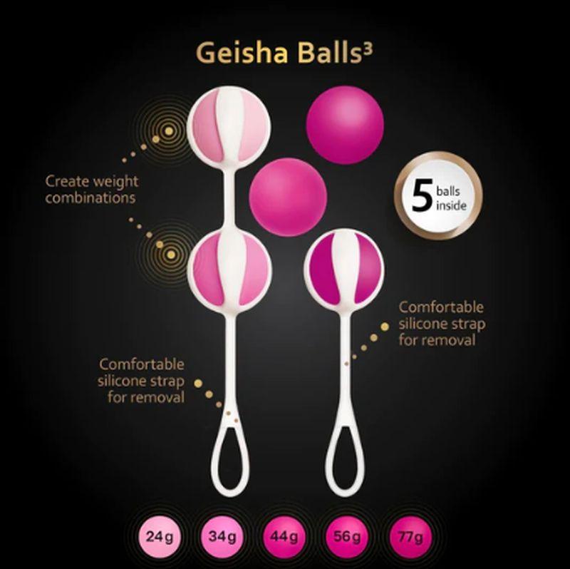 Geisha Balls 3 Sugar Pink - Take A Peek