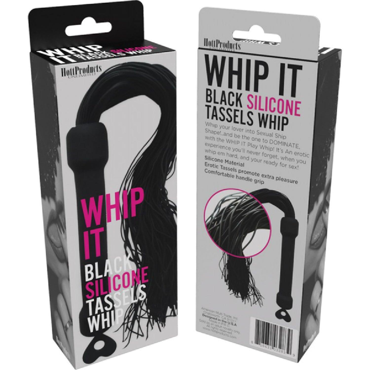 Whip It! Black Tassel Whip (Black) - Take A Peek