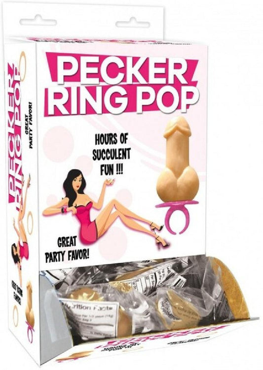 Pecker Ring Pops Display - Take A Peek