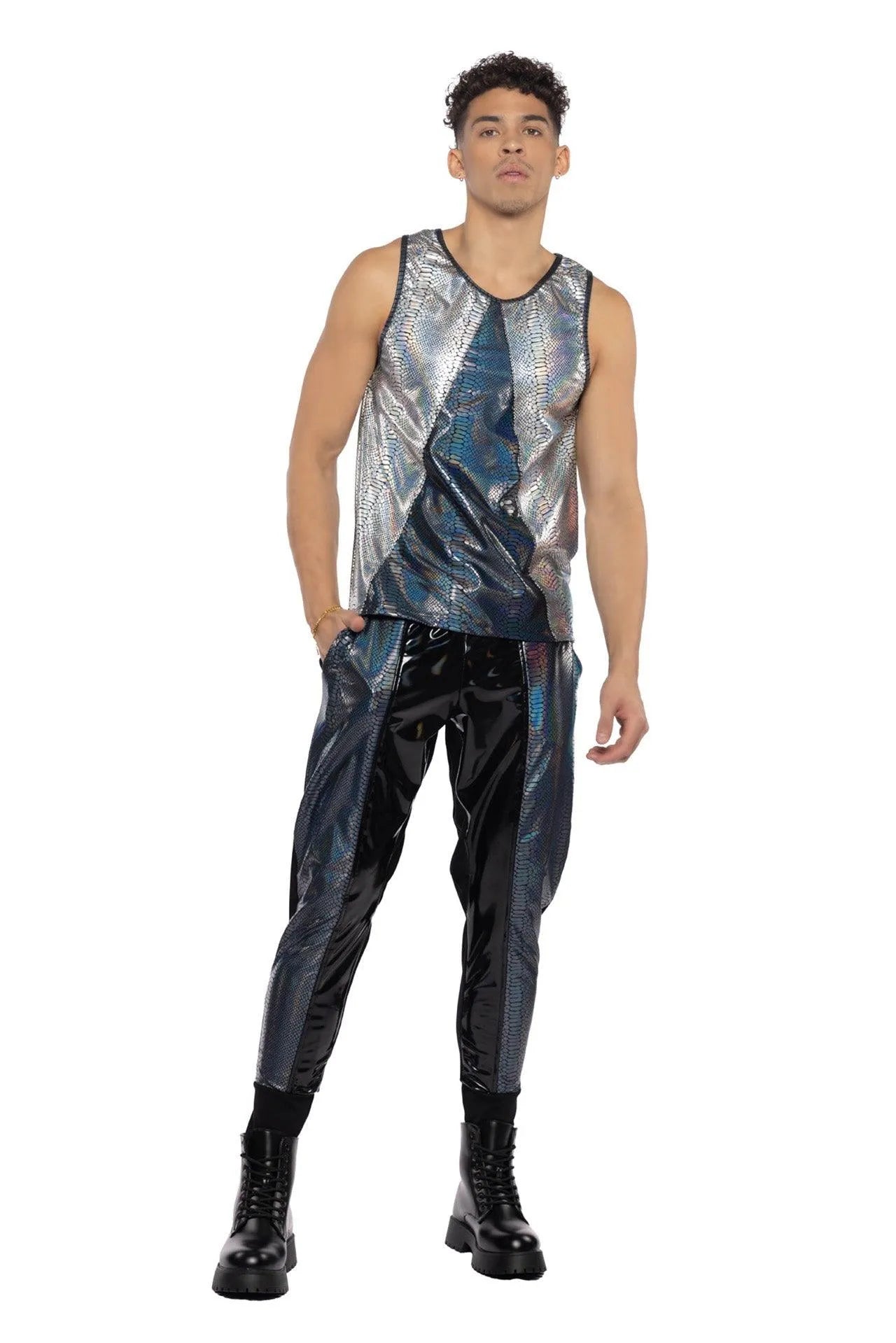 JR152 - Two-Tone Men's Tank - Take A Peek