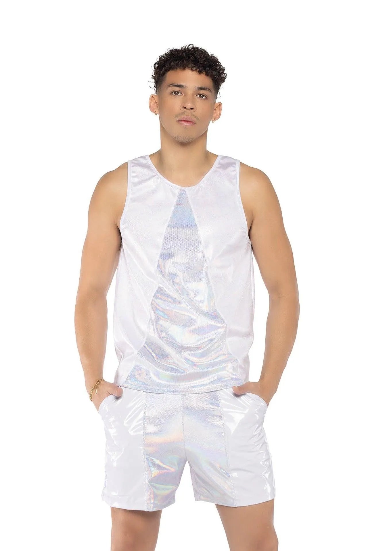 JR152 - Two-Tone Men's Tank - Take A Peek