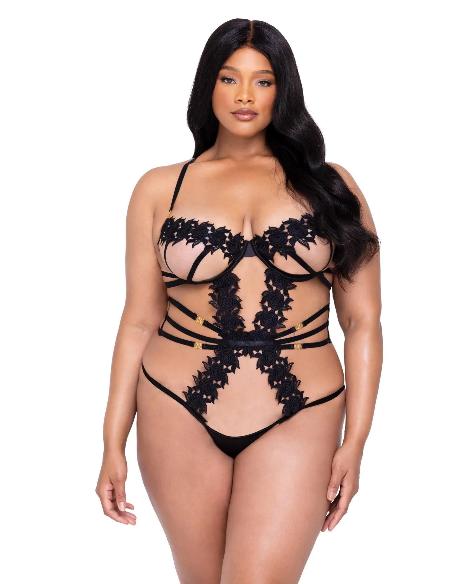 LI646 - Ebony Rose Teddy - Take A Peek